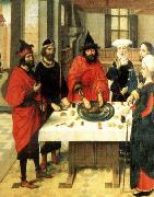 Dieric Bouts The Feast of the Passover oil